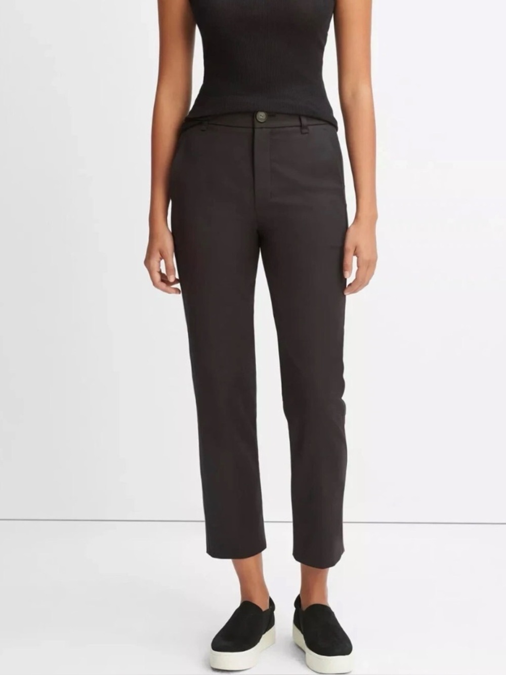Vince‎ Cigarette Trouser Black 12